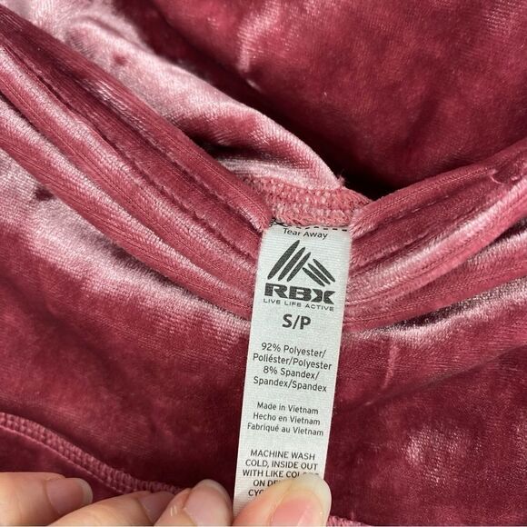 RBX Women’s Pull On Velvet Leggings size S Pink - Picture 2 of 3